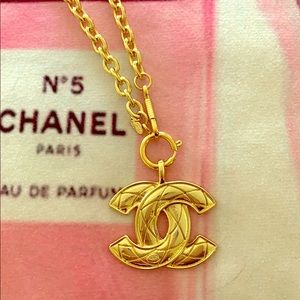 Chanel Long CC statement Necklace